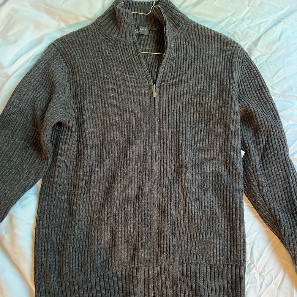 Bloomingdale’s Men’s Zip Down Sweater